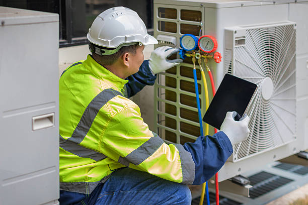 Professional Hvac technician working in China Grove, NC